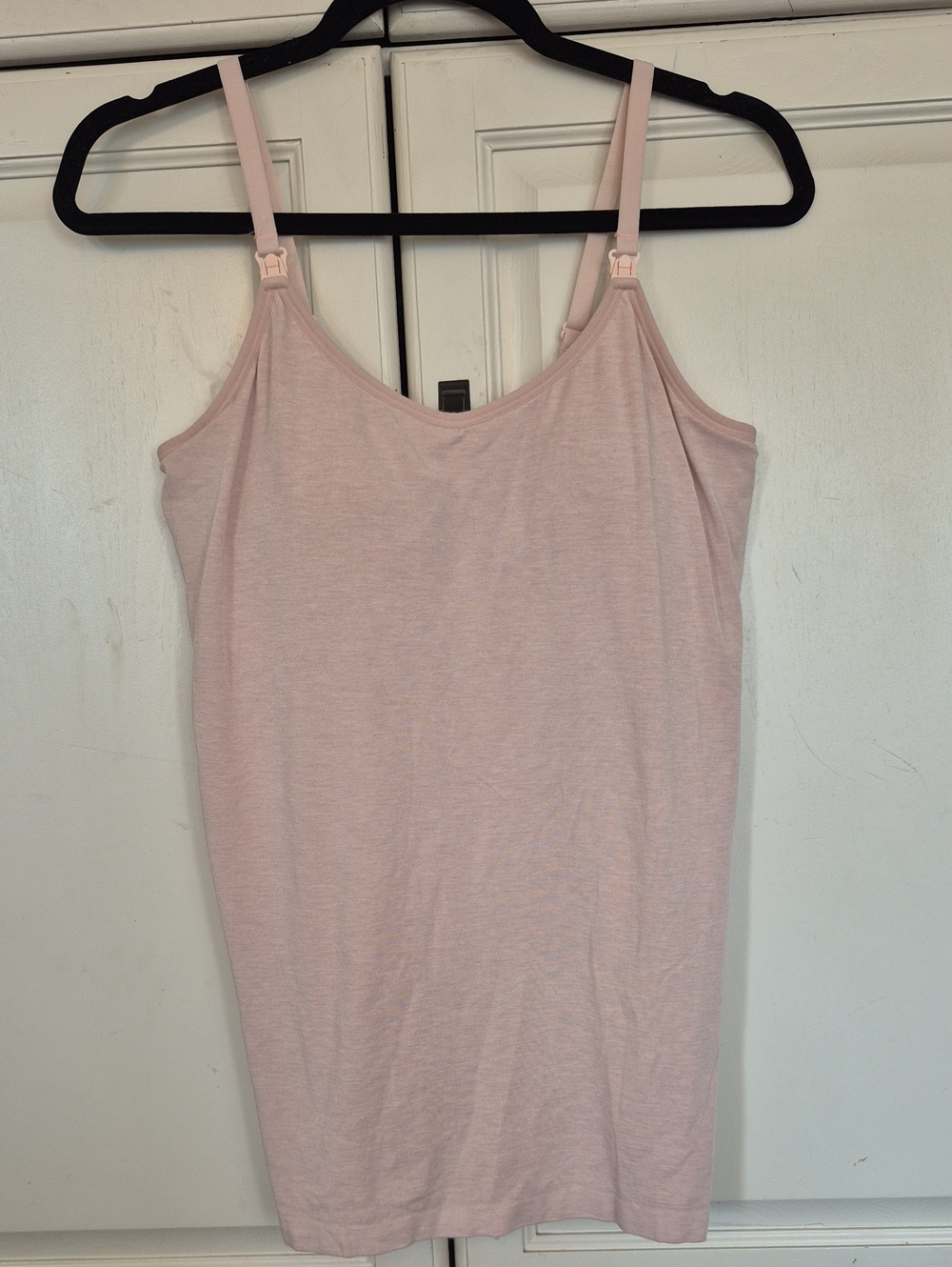 Women’s Light Pink Adjustable Strap Maternity/Nursing Tank Top
